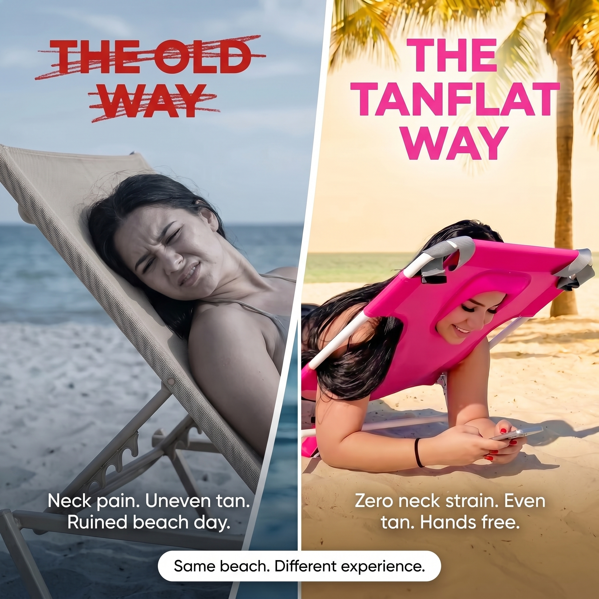 TanFlat™ Facedown Beach Chair