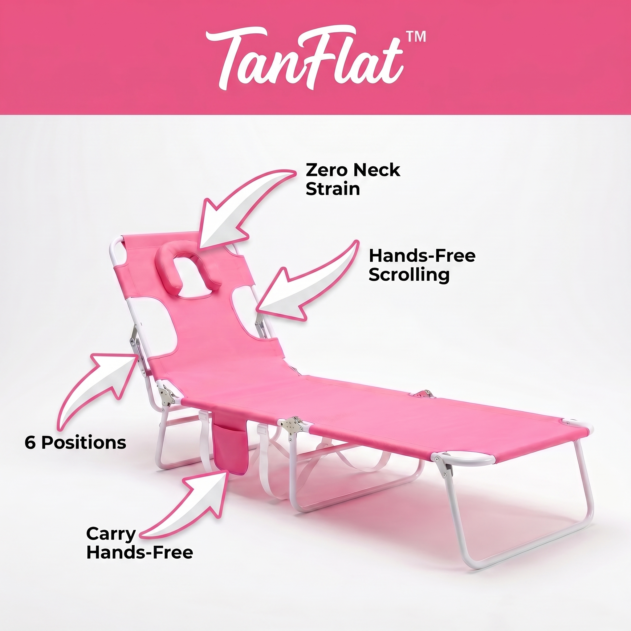 TanFlat™ Facedown Beach Chair